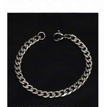 Enkla herrarmband i rostfritt stål med kubansk länk i O-form för kvinnor, unisex handledssmycken, presenter