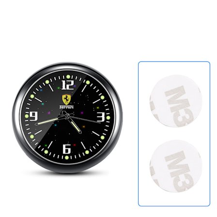 2 Bilur Luminous Elektronisk Ur Quartz Ur Dekorativt Ur (Ferrari)