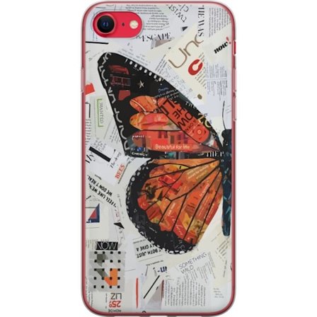 Kompatibel Mobilcover til Apple Apple iPhone 8 Sommerfugl