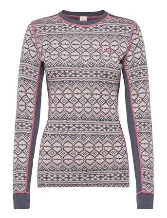 Hjerte Ls Base Layer Tops Sininen Kari Traa