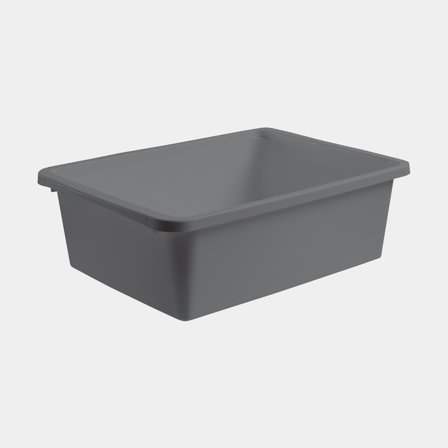 Opbevaringskasse Nordiska Plast Store It ECO, grå, 390 x 290 x 125 mm, 10 liter