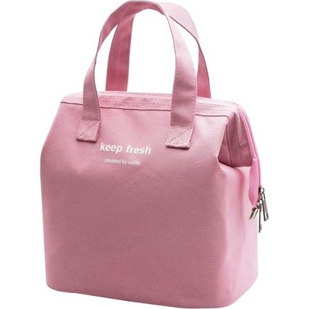 Isolerad Lunchväska Enkel Bento Kylväska (Rosa)