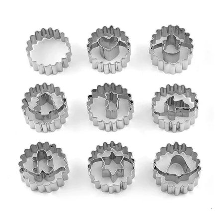 Bageformsæt - 9 stk - kage- og frugtbrødsforme til børn og fester