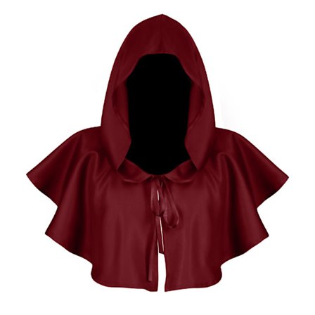 /EA/Halloween Huva Kappa Sjal Polyester Medeltida Hätta Hatt Foto Rekvisita Röd