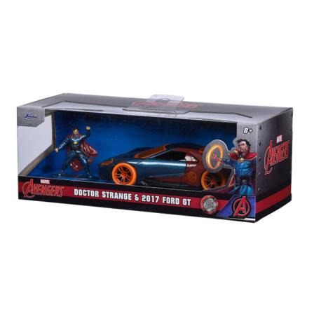 Marvel Doctor Strange & 2017 Ford Gt Metall 1:32 Multifärg