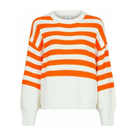 Neo Noir Round-neck Knitwear , Wit , Dames , Maat: M Truis