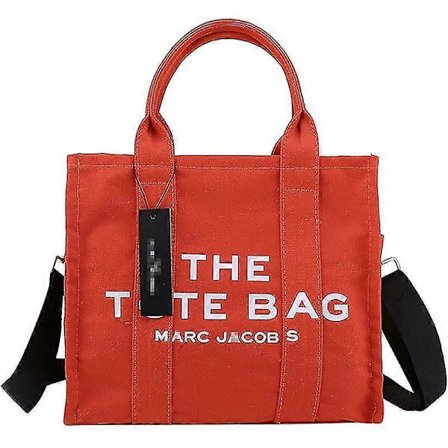 Dam Handväska Designer Laptop Tote Väska Canvas Messenger Axelremsväska-FÄRG: Orange