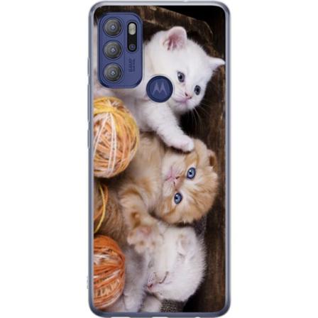 Motorola Moto G60S Läpinäkyvä kuori Kissat