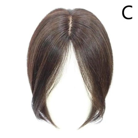 Hårtopp for kvinner, ekte menneskehår, klips-inn mini toupé-topp, pustende og lett med mest realistisk hodebunn, gir volum og
