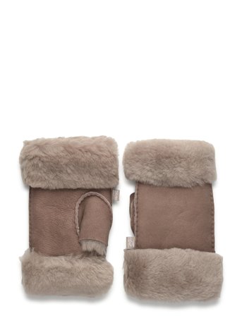 Rosemunde Rhsydney Shearling Half Mittens - Brown - M/L