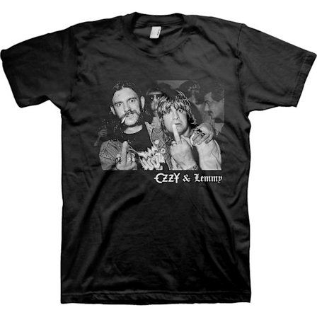Flipping The Bird Lemmy Kilmister & Ozzy Osbourne T-shirt ROCKINSTONE