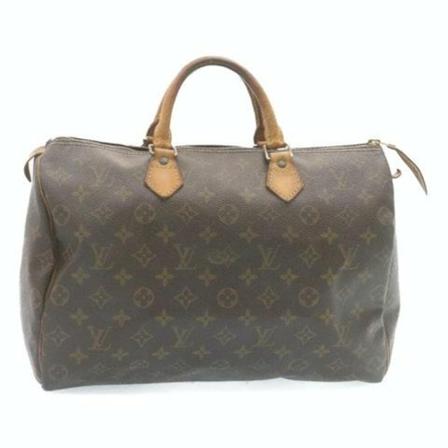 Louis Vuitton Vintage, Pre-owned Speedy 35 Monogram Handbag Bruin, Dames, Maat:ONE Size