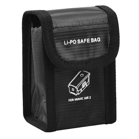 Eksplosjonssikker sikkerhetsbeskyttelsesveske for Li-Po-batteri til DJI Mavic Air 2-drone - Størrelse: 11 X 5,5 X 7 Cm
