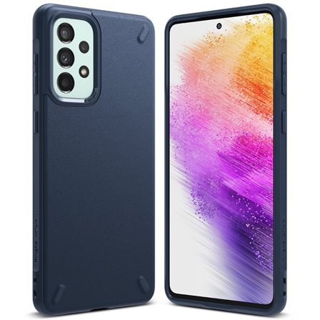 Ringke Onyx holdbart cover til Samsung Galaxy A73 marineblå