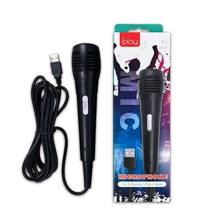 USB-tilkoblet mikrofon for karaoke, Nintendo Switch, Wii, PS4, Xbox, PC, datamaskin, kondensatormikrofon for opptak, ultrabred
