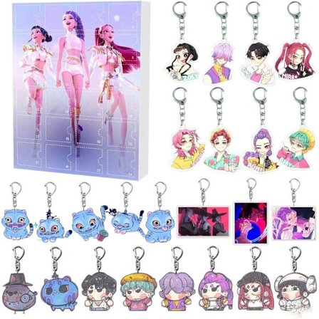 K-pop Demon Hunters Akryl Adventskalender - 24 Dagers Overraskelsessett [JSR] E