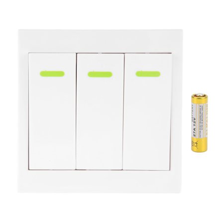 Trådlös fjärrkontrollbrytare Väggmonterad ljusströmbrytare Brandsäker DC12V för RVs Boats3 Gang