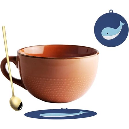 700 ml Stort Keramisk Kaffekrus, Frokostblandingskrus/Kaffekrus/Salatskål (uten skål og skje)[CA]