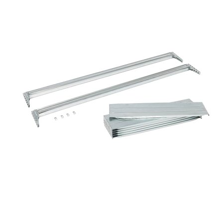 Hyllplan plåt inkl. balkar 1800x600x25 mm, 500 kg