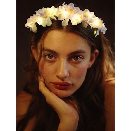 LED-Blomsterkrans Hårband Lyser Upp Blomsterkrans