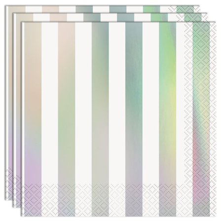 Servietter Holografiske Striper