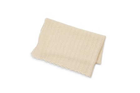 SMALLSTUFF Baby Blanket Fishbone Merino Wool Off. white, Børn & Forældre, Sengetøj, Dyner & Puder, Øvrigt