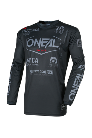 Crossshirt O'Neal Element Brand Schwarz/Grau M