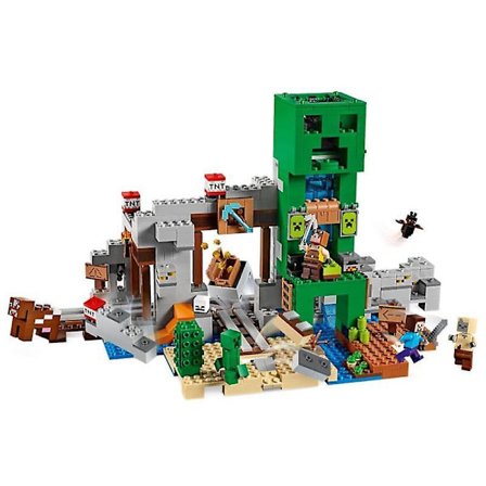 The Crawler Mine Model Building Blocks With My World Action Figures Bricks Set Gifts Toys For Children Kids Boys Girls