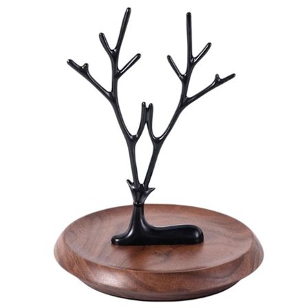 Stilren Smyckeshållare i Form av Ren för Organisering av Halsband, Örhängen och Armband