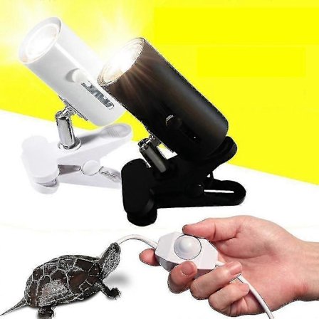 Reptil Lampe Kit Med Klips-på Keramisk H Bas Uv Ing Lampe Sett Skilpadder Øgle Ing (FMY)