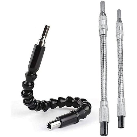 Fleksibel akselbormaskin Magnet, 1/4'' Hex Fleksibel aksel Skrutrekkerforlengelse Forlengelse (200mm&300mm) for Bormaskin