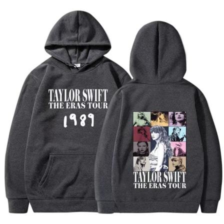 Tylor Ers r 0 Ccert r Crewc Taylor Swift 1989 hettegenser for menn og kvinner gray S
