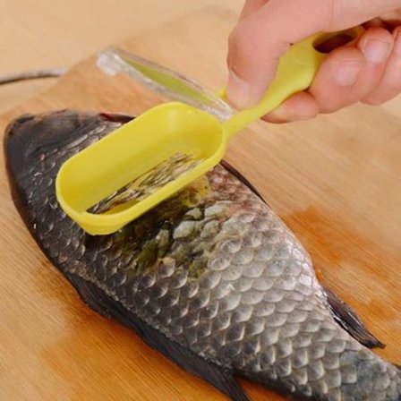 Fisk Skræller / Piller - Fjerner skæl fra fisk Gul