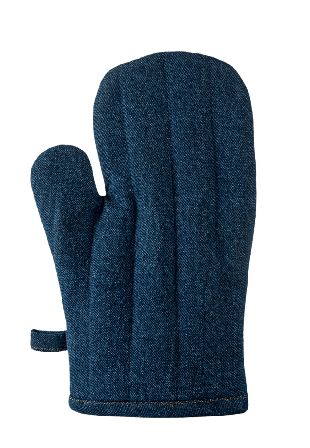 Sagaform Aron denim grillvante Kökstextil Blå 16x30cm