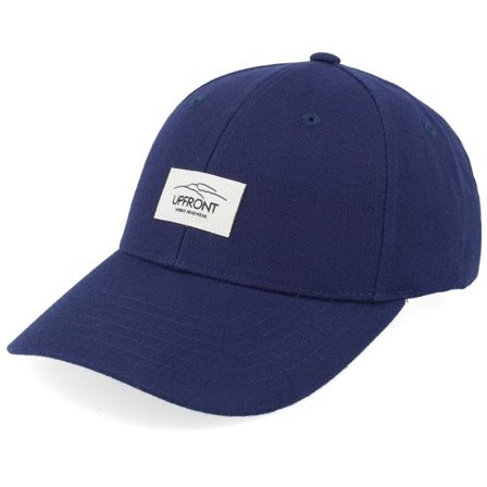 Upfront - Blå adjustable Keps - Haakon Hard Low Baseball Cap Dark Navy Adjustable @ Hatstore