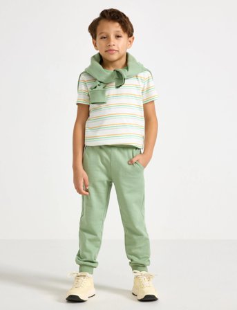 Lindex Trousers Joggers Basic - Green - 140