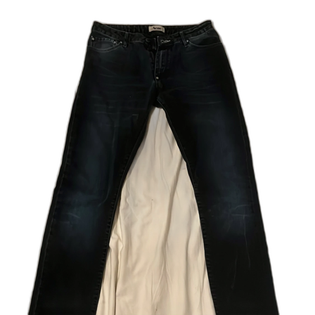 Svarta/mörk blå jeans från Acne