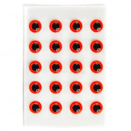 Epoxy Eyes 4,8mm - Fluo Red
