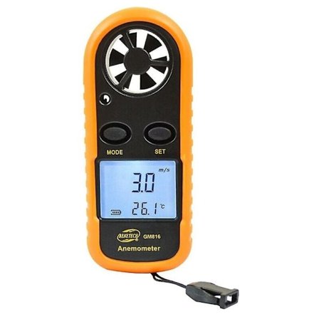 Aviation/Navigation LCD Digital Anemometer (med batteri)_QF