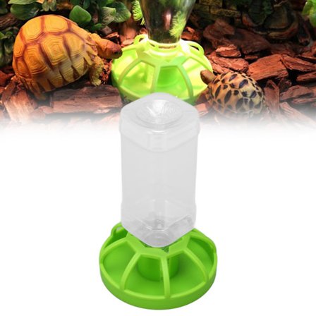 Reptil Vandflaske Skildpadde Automatisk Foderautomat Vandautomat Dispenser med Vandflaske til Firben Skildpadde Kamæleon Stor