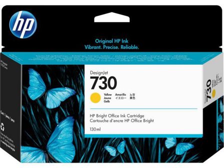 HP Bläckpatron P2V64A 730 Gul - Lyreco - Toner och bläck - Bläckpatroner - Bläckpatroner HP