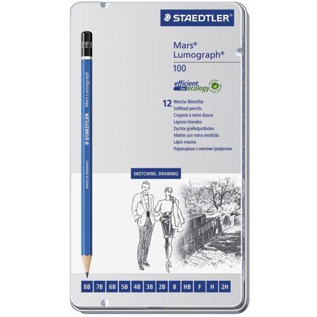 Staedtler Mars Lumograph sæt 12 stk Sketching