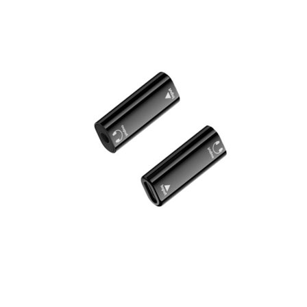 3,5 mm naar USB-C -adapter (2 kpl) digitaal DAC 16bit/48KHz, korkealaatuinen ääni Black