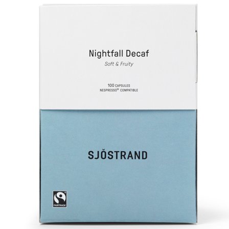 Sjöstrand coffee Nightfall Decaf kaffekapsler 100-pakning