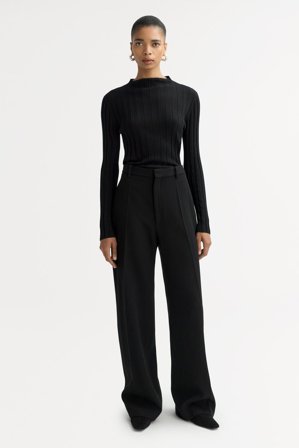 Soft Goat - Ribbed top - XS - Black