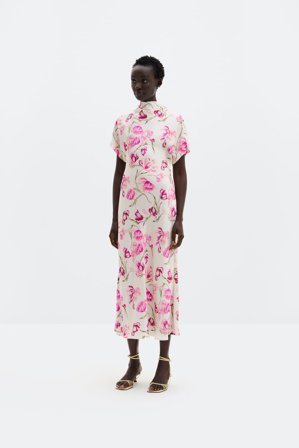 Malina - Alivia midikleid - XXS - Tulip Pink