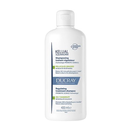 Ducray Kelual Squanorm Shampoo for Oily Dandruff 400 ml, Hår, Shampoo, Skælshampoo