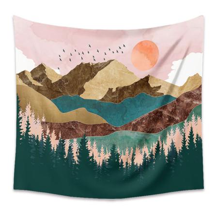 Mandalakuvioinen boheemi seinävaate makuuhuoneen sisustukseen (103028, 29 x 38 tuumaa)