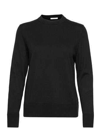 C_Fibinna Pullover Striktrøje Sort BOSS