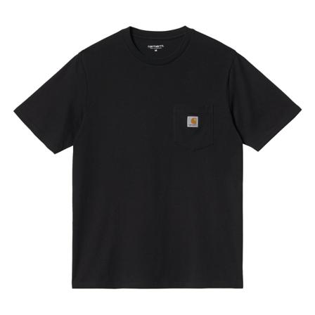 Carhartt Wip, Pocket T-Shirt Czarny, Mężczyzna, Rozmiar: L
